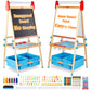FUNLIO Anti-Warping Kids Art Easel, 3 Height Adjustable for Kids Aged 2-8, All-in-One Toddler Easel with Paper Roll & Erasable F