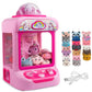 Tingingyuli Claw Machine For Kids,Unicorn Mini Vending Machines Candy Grabber Prize Dispenser Pink Toys For Girls,Electronic Arc