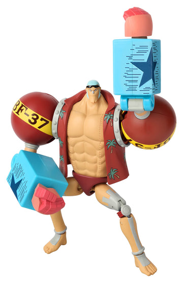 Bandai Anime Heroes One Piece Figures Franky Action Figure | 17Cm Articulated Franky Anime Figure With Accessory Display Stand One Piece Action Figures Pirate Toys Range | Excellent Anime Gift