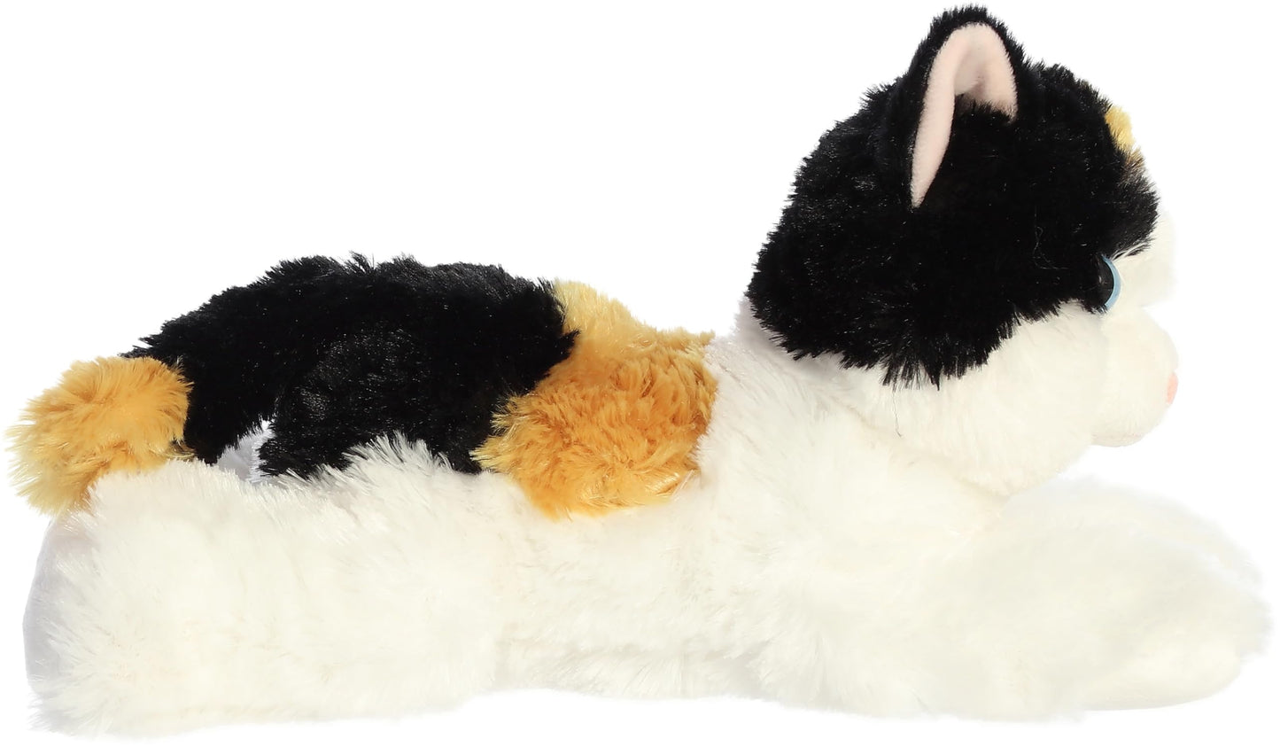 Aurora Adorable Flopsie Esmeralda Stuffed Animal - Playful Ease - Timeless Companions - White 12 Inches