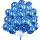 Partywoo Metallic Blue Balloons, 50 Pcs 12 Inch Blue Metallic Balloons, Metallic Balloons For Balloon Garland Or Balloon Arch As Party Decorations, Birthday Decorations, Wedding Decorations, Blue-G106