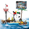 Pirate Building Toys Sets - Skull Treasure Island Pirates Ship Boat Toys Compatible with Lego Sets, 232 Pcs Building Block STEM 