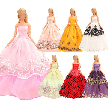 Barwa 5 Pcs Handmade Doll Clothes Wedding Gowns Party Dresses For 11.5 Inch Dolls