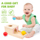 Adena Montessori Object Permanence Box With Tray Three Balls Montessori Toys For 6-12 Months Baby 1 Year Old Infant Toddler (Small Box - For Girl)