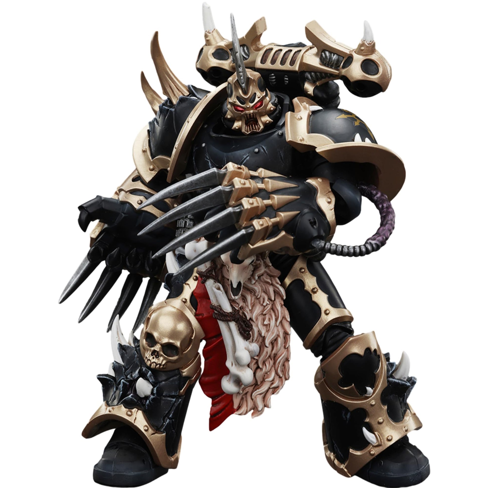 malt-inspiredISE JOYTOY 1/18 Action Figures - Warhammer 40 000 Chaos Space Marines Black Legion Chosen with Lightning Claws - 5 Classic Character Collectible Age 15 and Above