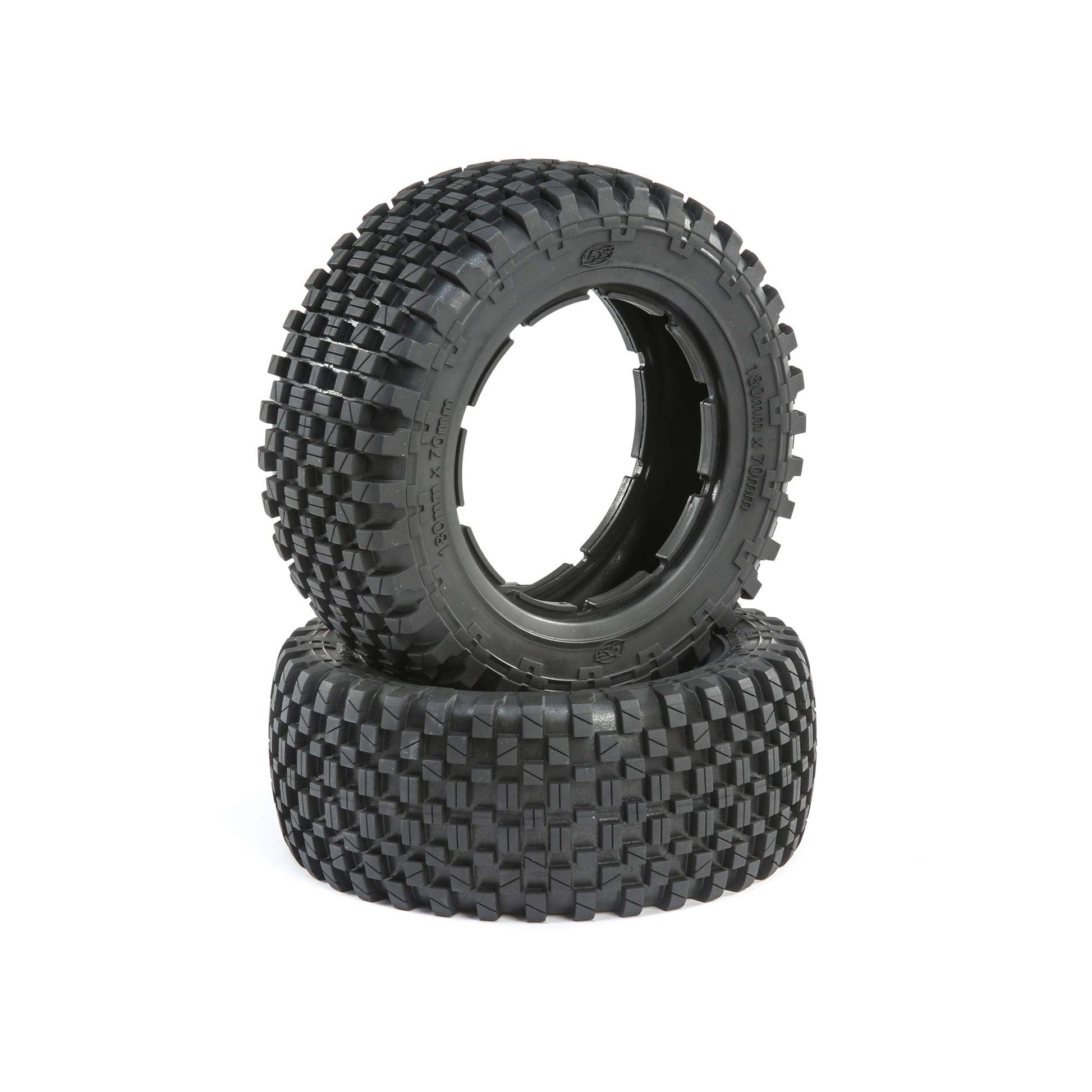 Losi 1/5 Front/Rear 4.75 Wheel and Beadlock Set, 24mm Hex, Grey (2): 5ive-T 2.0, LOS45023