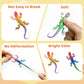 Lizard Series -16Pcs Temperature Color Changing Bath Toys,Water Table Toy For Easter Egg Fillers,Goodie Bags Fillers,Themed Part
