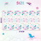 Wernnsai Unicorn Party Tablecloth - 1Pcs 108'' X 54'' Rainbow Table Cover Unicorn Party Decorations Disposable Unicorn Plastic Table Cloths For Girls Birthday Party Baby Shower Supplies