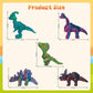DOSEVENTOY 3D Printed Dragon Figures, Multicolor Iridescent Dinosaur Fidget Toys, Fantasy Creatures Collection (5PCS Multicolore