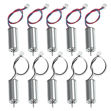 Aediko 10Pcs 8520 Brushed Motors 8.5X20Mm Motor 3-5V 0.15A 35000Rpm-50000Rpm 8520 Motor Hollow Cup Drone Motor Mini Dc Motors