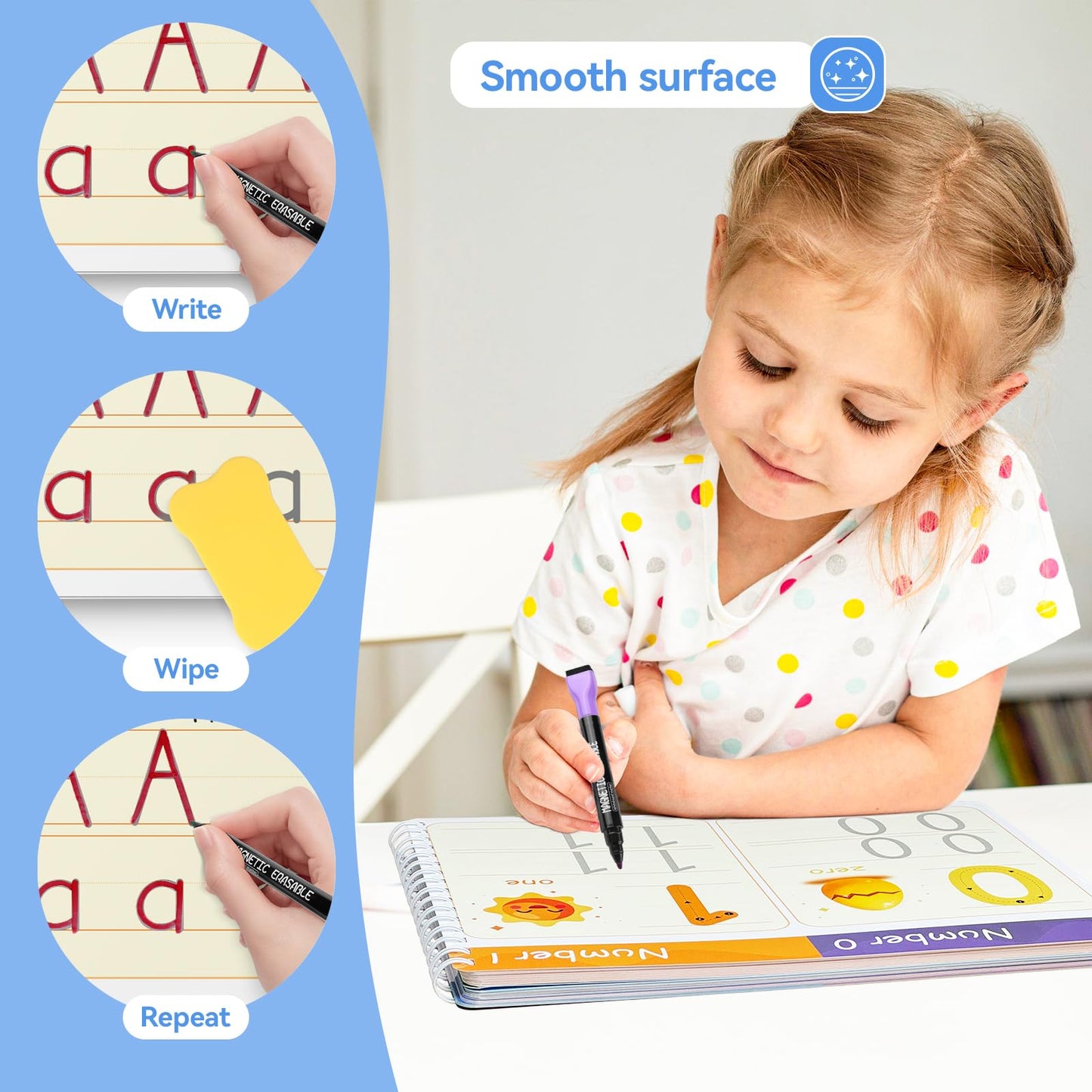 Preschool Learning Activities - Tracing Books For Kids Ages 3-5 - Toddler Handwriting Practice - Letter Tracing For Kids Prescho