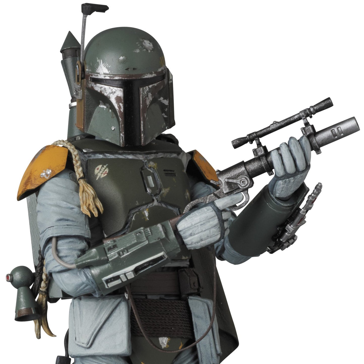 MEDICOM TOY Boba Fett MAFEX No. 16 Action Figure, 6.29 Inch, Green/Silver Plastic Collectible