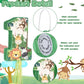 Hungdao Wild One Piñata - Number 1 Pull String Mini Piñata, Cardboard, 16.1x10.9x2.76 Inch, Safari Jungle Theme, Includes Blind