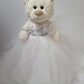 Kinnex Collections Since 1997 20' Quince Anos Quinceanera Last Doll Teddy Bear With Dress (Centerpiece) ~ Arc16831-1 (White)