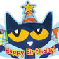 Teacher Created Resources Pete the Cat Happy Birthday Crowns, 24 x 4-3/4, Multicolor, 30/Pack (EP-62000)
