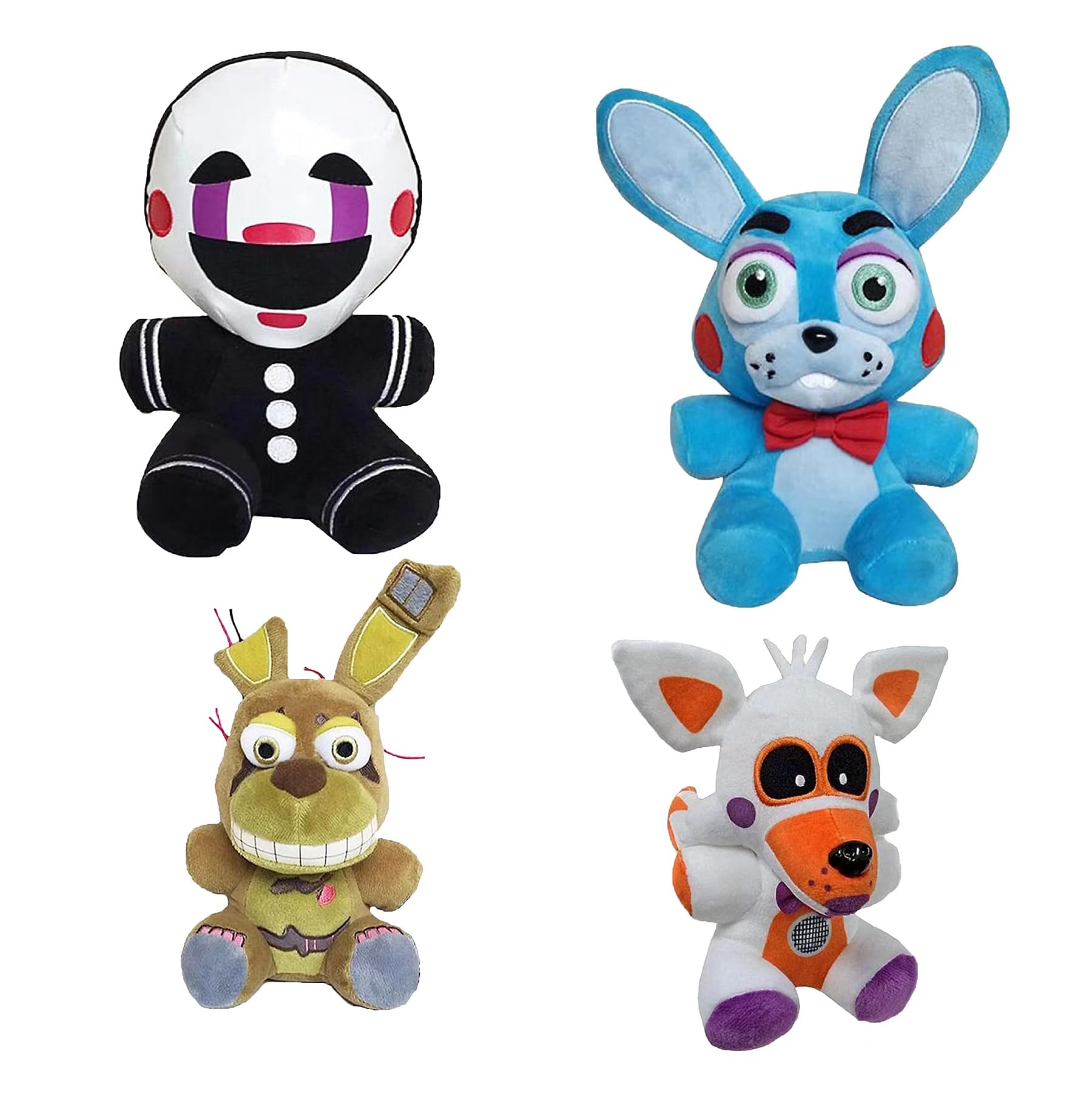 Hjysxyns Plush Toys -Springtrap Plush Toy Stuffed Animal Doll Fan Made Plushies For Boy Girl Plush Gift (4Pcs)
