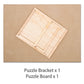 Becko US 1000-pc Jigsaw Puzzle Board with Stand, Flannel Surface, 30.3 x 22.3 inches, Model WGPTJ