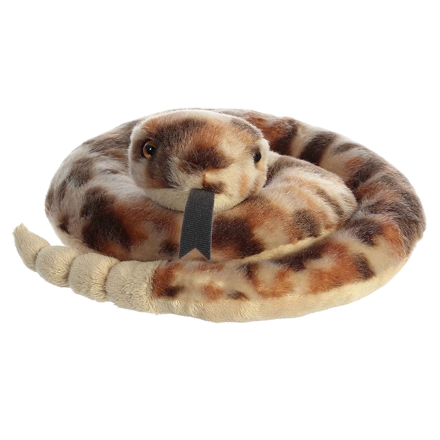 Aurora Adorable Flopsie Ruse Rattlesnake Stuffed Animal - Playful Ease - Timeless Companions - Brown 12 Inches