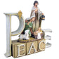 Avalon Gallery Autom Nativity Figurine-Peace (8.25'), White