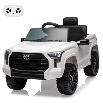 12V Ride On Car For Kids, Licensed Toyota Ride On Truck, Battery Powered Electric Car With Remote Control, Mp3, Led Lights, Susp