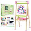 Easel for Kids,Toddler Art Easels for Painting, Stand Kids Easel White Board Dry Erase,Height Adjustable Double-Sided Magnetic W