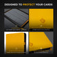 Card Guardian - 9 Pocket Premium Black Binder With Zipper For 360 Cards - Side Loading Pockets For Trading Card Games Tcg (Yello