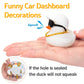 Wonuu Car Accessories Rubber Ducks Dashboard Decorations Rubber Duck Pink Accessories Dashboard Duck Car Decorations Car Ducks For Dashboard Car Duck Car Dashboard Decorations, Bg-White-Strawhatwhite