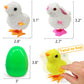 12 Pcs Easter Eggs Filled With Wind-Up Chicks And Bunnies 4' Large Surprise Eggs For Easter Eggs Hunt Easter Basket Stuffers Easter Gift For Kids