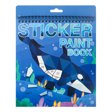 Ocean Theme Crafts For Kids Ages 4-8 Sticker Paint Books, Sticker Book For Boys And Girls Birthday Gifts Party Favor, Travel Toys For Toddlers For Learning