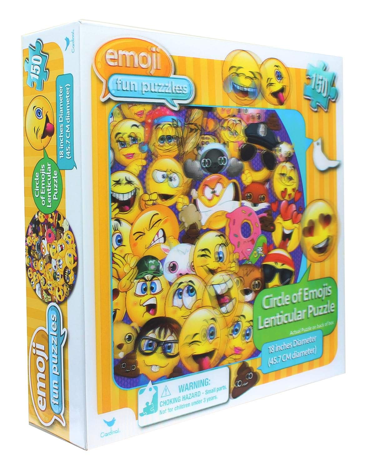 Cardinal Emoji Fun Puzzle - Circle of Emojis, Acrylic Material