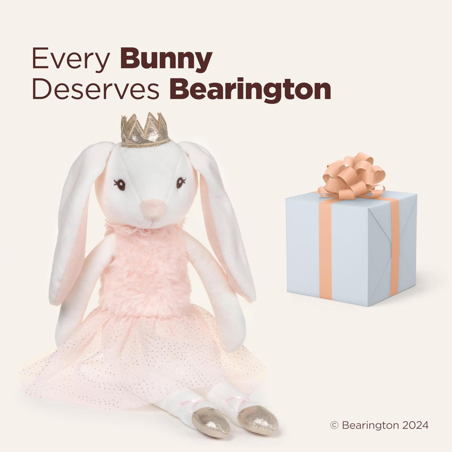 Bearington Sparkles Soft Plush Teddy Bear Tooth Fairy Doll, 14 Inches