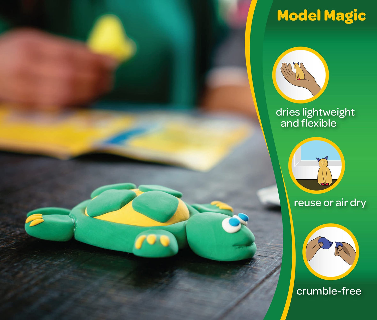 Crayola Model Magic, Modeling Material, .5 Ounces 6/Pkg-Primary