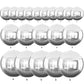 TONIFUL 16Pcs Large Silver 4D Giant Round Foil Balloon 4D Mirror Metallic Mylar Sephere Balloons for Christmas New Year Birthday
