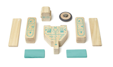 Tegu Magbot Magnetic Wooden Block Set, 1-99 Years Old, 9 Piece
