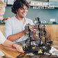Piececool 3D Puzzles For Adults, Black Pearl Pirate Ship Metal Model Kits, 3D Watercraft Model Building Kit, Diy Craft Kits For Family Time, Great, 307Pcs
