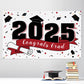 LASKYER 2025 Congrats Grad Graduation Party Decorations - Class of 2025 Large Hanging Photoprop Backdrop Banner,2025 Gard Sign D