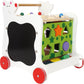 Small Foot Design Wooden Baby Bear Walker - Multi-Color, Model 7393, Durable Material
