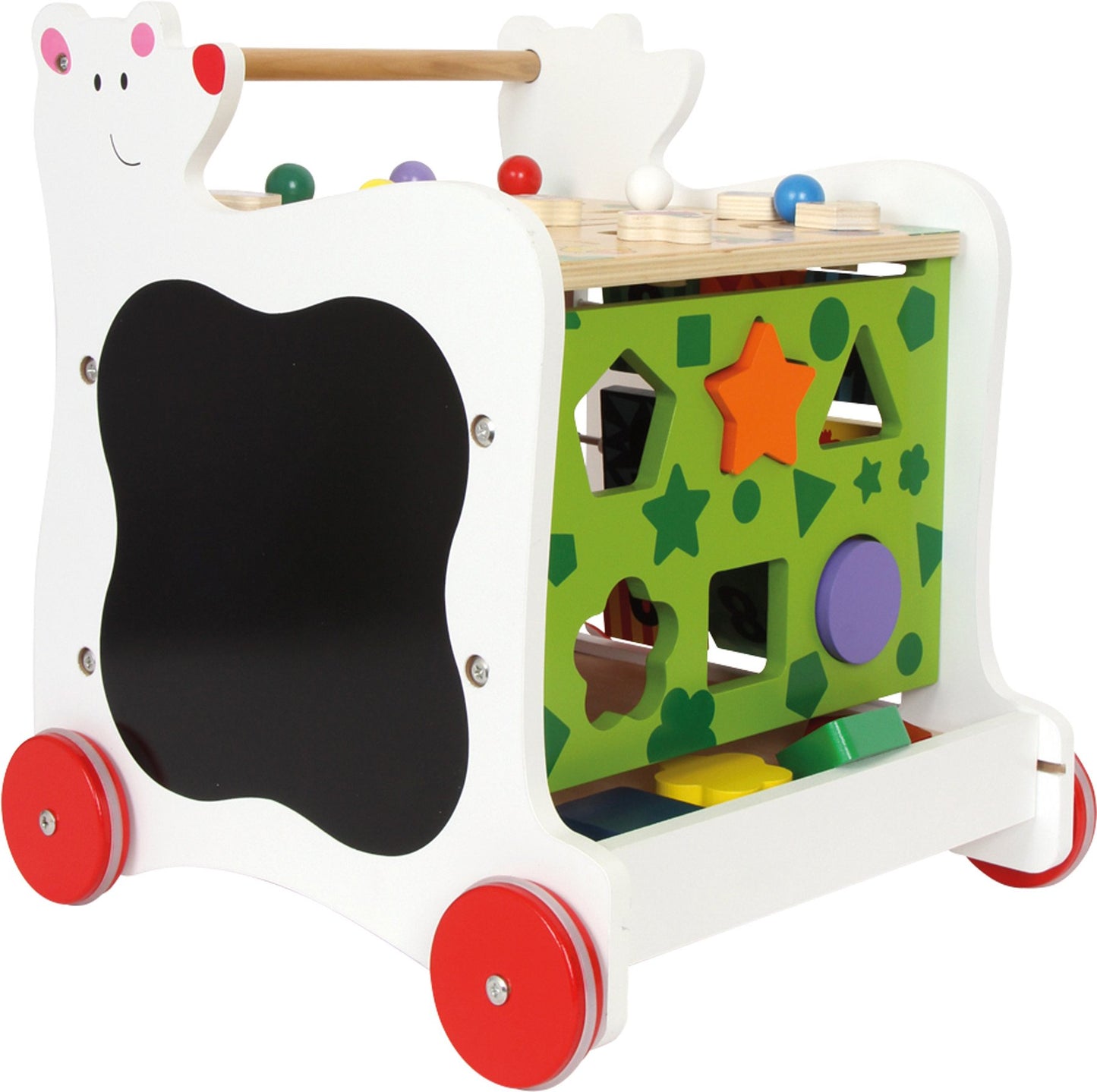 Small Foot Design Wooden Baby Bear Walker - Multi-Color, Model 7393, Durable Material