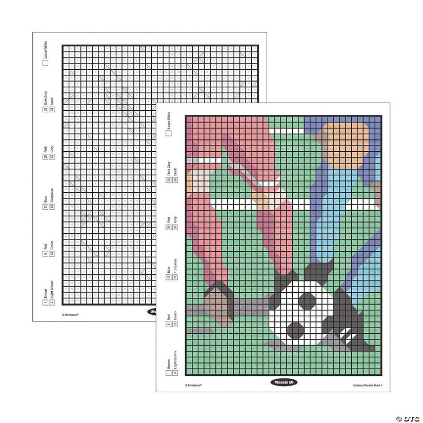 MindWare Color by Number Mystery Mosaics: (Book 1)