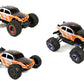 SummitLink Custom Body Compatible for 1/10 1/8 Scale RC Car or Truck (Truck not Included) (Muddy Orange Over White/Black)