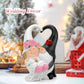 Zonling Wedding Gnomes - Romantic Anniversary Gifts for Couples, White Resin Decorations, Model VD-GD-VG2W