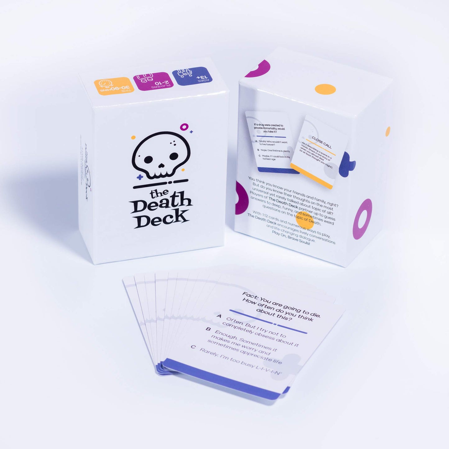 The Death Deck - Lively Conversation Card Game, Multicolor, Model 046708999390, Cardstock Material