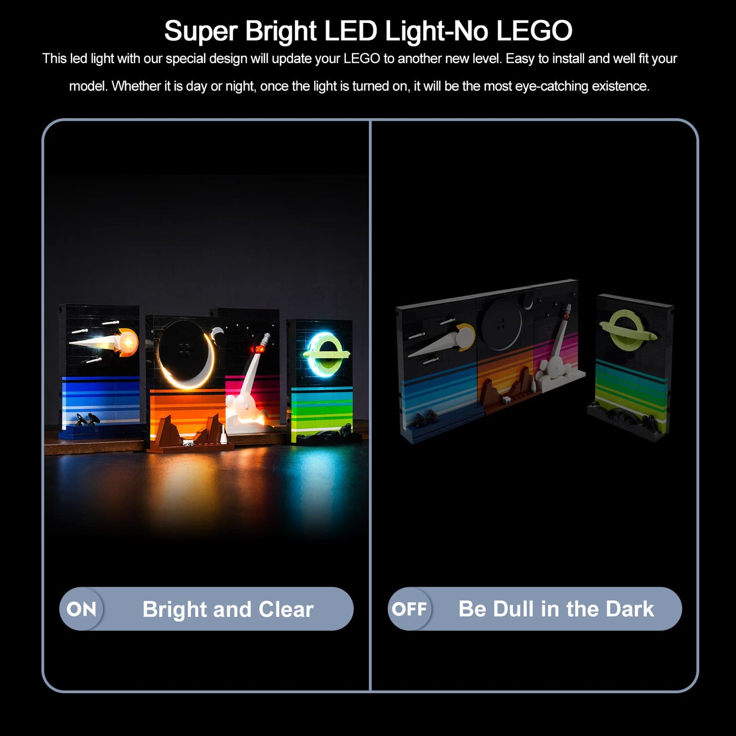 Brickbling Led Lights Compatible With Lego Tales Of The Space Age, Creative Light Kit Compatible With Lego 21340 (Lights Only, Not Come With Model)
