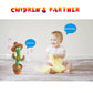 Vocloud Dancing Cactus Talking Cactus Baby Toys-Infant Tummy Time Toys For For 0-6 Months 6-12Months 1 Year Old,Recording,Repeat
