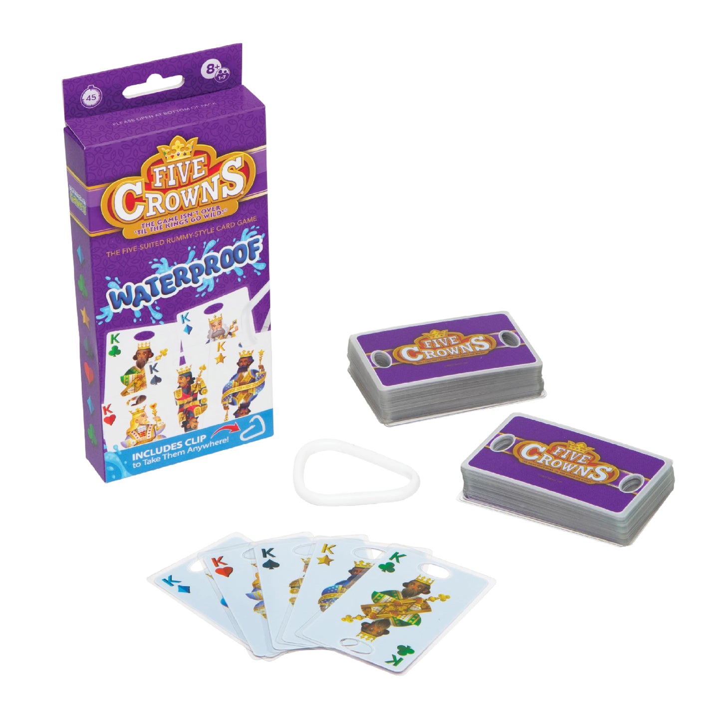 PlayMonster Five Crowns Waterproof Cards Games  Pool, Summer Toys, Pool Games, Family Game Night, The Game isnt Over Until The 