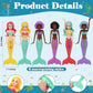 6 PCS Mermaid Dive Toys Set Sinking Pool Bathtub Games Dolls Colorful Underwater Diving Mermaids for Kids Girls Aged 3-12 Non-Repeating Designs for Swimming Skills Training Spring Summer Beach Fun