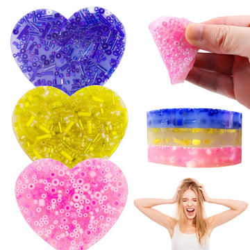 Skin Picking Fidget Toys, Heart Fidget Toys For Adults Teenager, Silicone Picking Fidget Pad, Trichotillomania Toys For Skin Pic