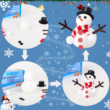 Do You Want To Build A Snowman,2 Pack Large-Capacity Slime Kit With Snowman Accessories,Build, Melt & Rebuild Fun,Desk Toy For K