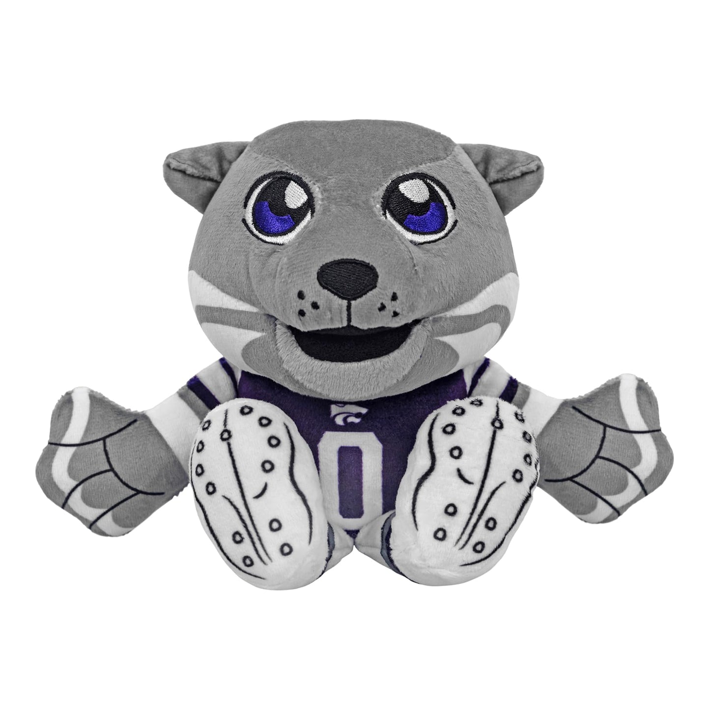 Bleacher Creatures Kansas State Wildcats Willie The Wildcat 8' Ncaa Mascot Kuricha Sitting Plush - Soft Chibi Inspired Mascot