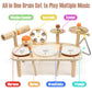 Drum Set For Toddlers 1-3, Wooden Musical Instruments Toys For 1 2 3 Year Old Boy Girls Gifts, Montessori Toys For Babies 12-18 Months, Toddler 1St Christmas Birthday Presents